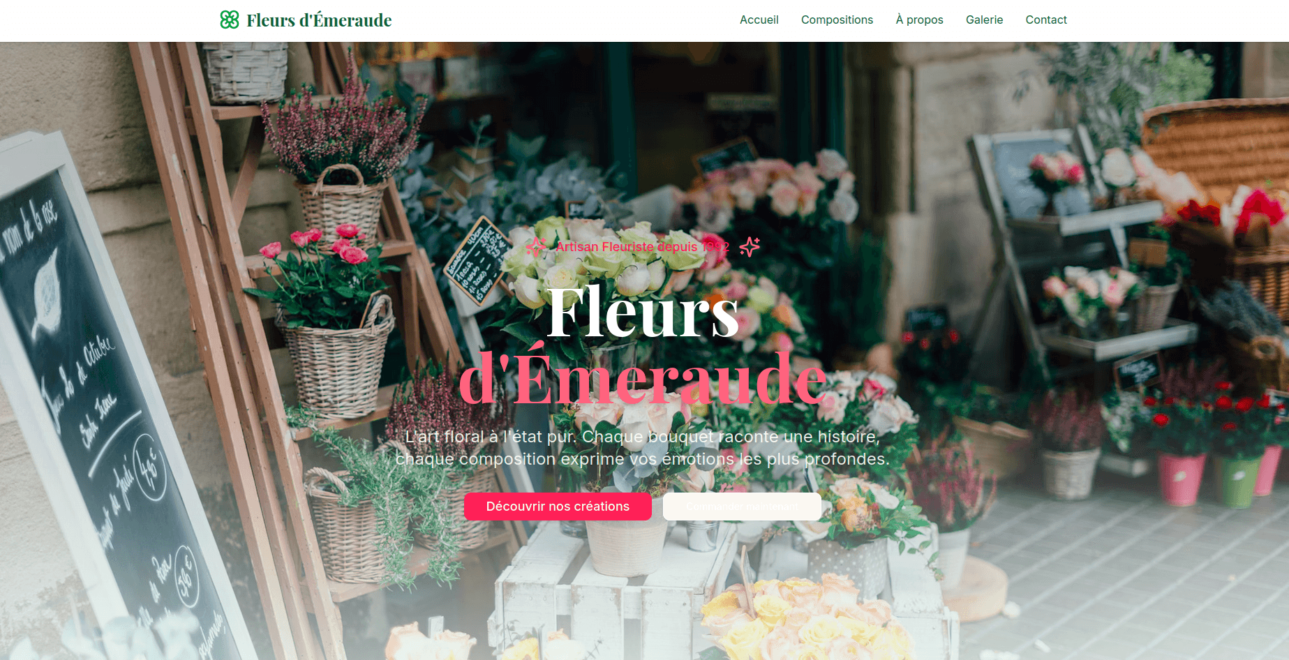 Aperçu de Template Fleuriste