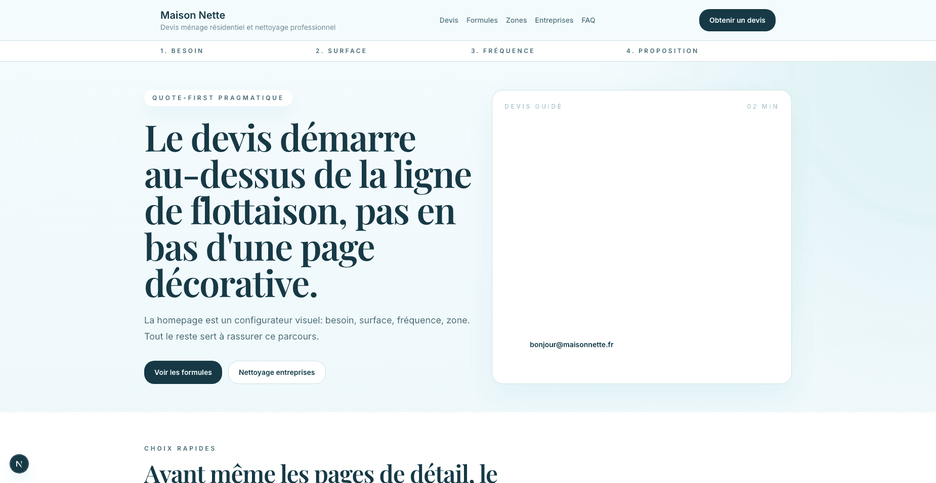 Aperçu de Template Ménage & Nettoyage