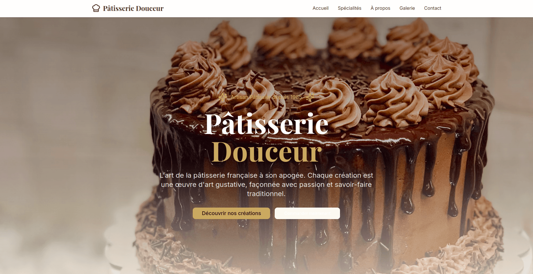 Aperçu de Template Pâtisserie